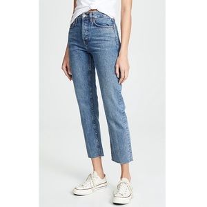 RE/DONE high rise stovepipe jeans